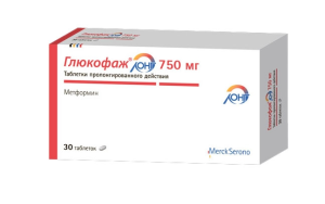 Глюкофаж Лонг таб пролонг 750мг №30