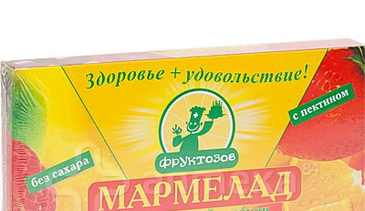 Мармелад Фруктозов желейный яблоко фруктоза 200г
