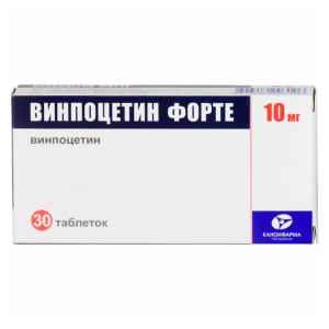Винпоцетин форте табл 10мг №30