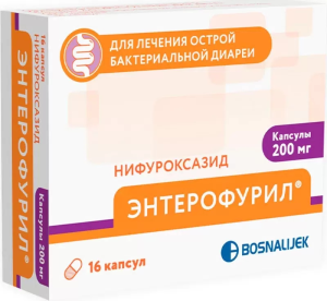 Энтерофурил капс 200мг №16