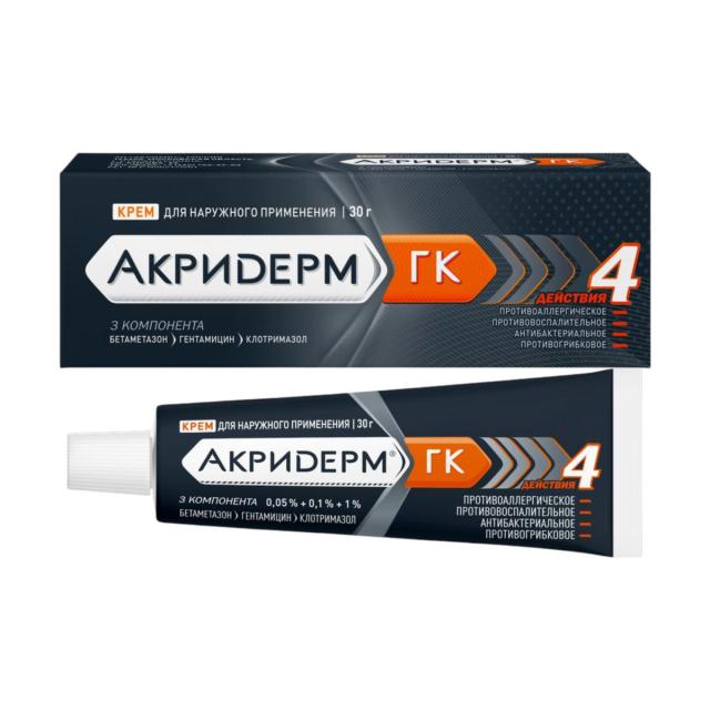 Акридерм ГК крем 30г 