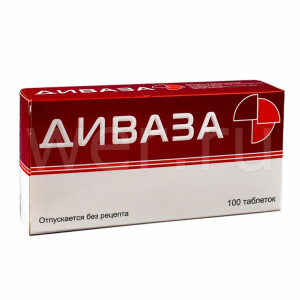 Диваза табл д/рассас №100