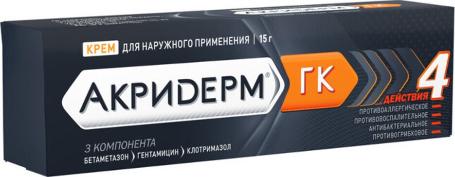 Акридерм ГК крем 15г