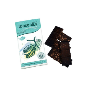 Шоколад горький формованный с семенами льна 60г