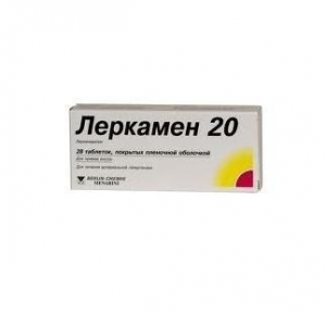Леркамен 20 табл п/о 20 мг №28