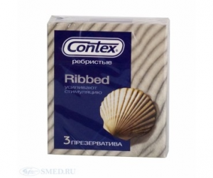 Презервативы Contex Ribbed №3 ребристые