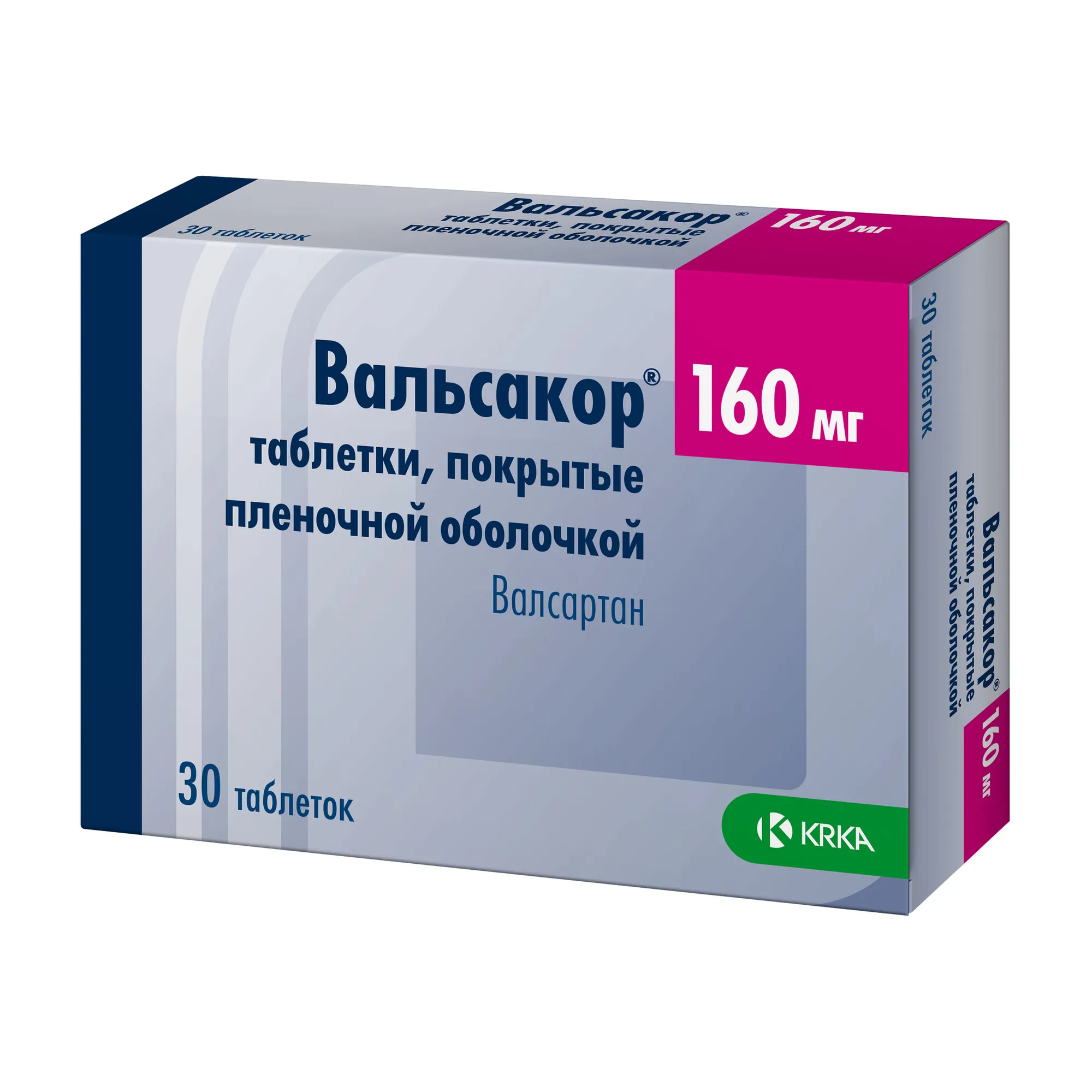 Вальсакор таб. п/пл. об. 160мг №30