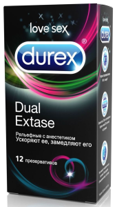 Презервативы Durex Dual Extase №12