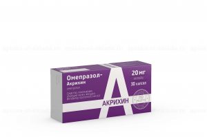 Омепразол-Акрихин капс киш/раствор 20мг №30
