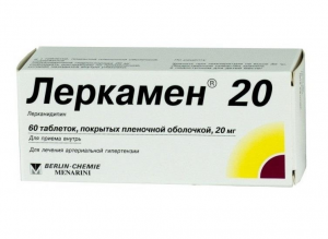 Леркамен 20 табл п/о 20 мг №60
