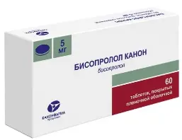 Бисопролол Канон таб. п/пл. об. 5мг №60 (30х2)
