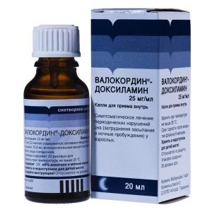 Валокордин-доксиламин 25мг/мл капли 20мл 