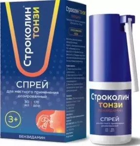Строколин Тонзи спрей 176 доз 30 мл