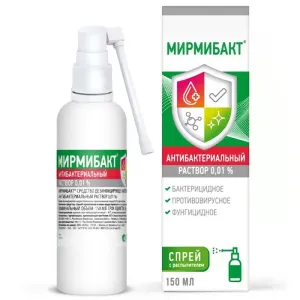 Мирмибакт средство дез-ее раствор 0,01% 150мл