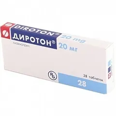 Диротон табл 20мг №28