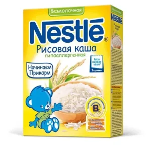 Нестле каша безмолочная рисовая 200г