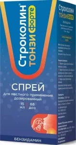 Строколин Тонзи Форте спрей 88 доз 15мл